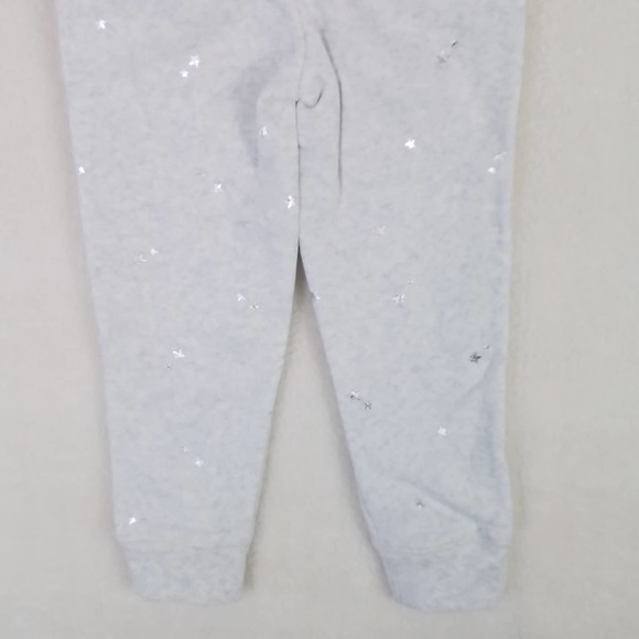 Oshkosh Fleece Lined Jogger Girls Size 4 in Heather Grey w/ Silver‎ Stars - Picture 7 of 12